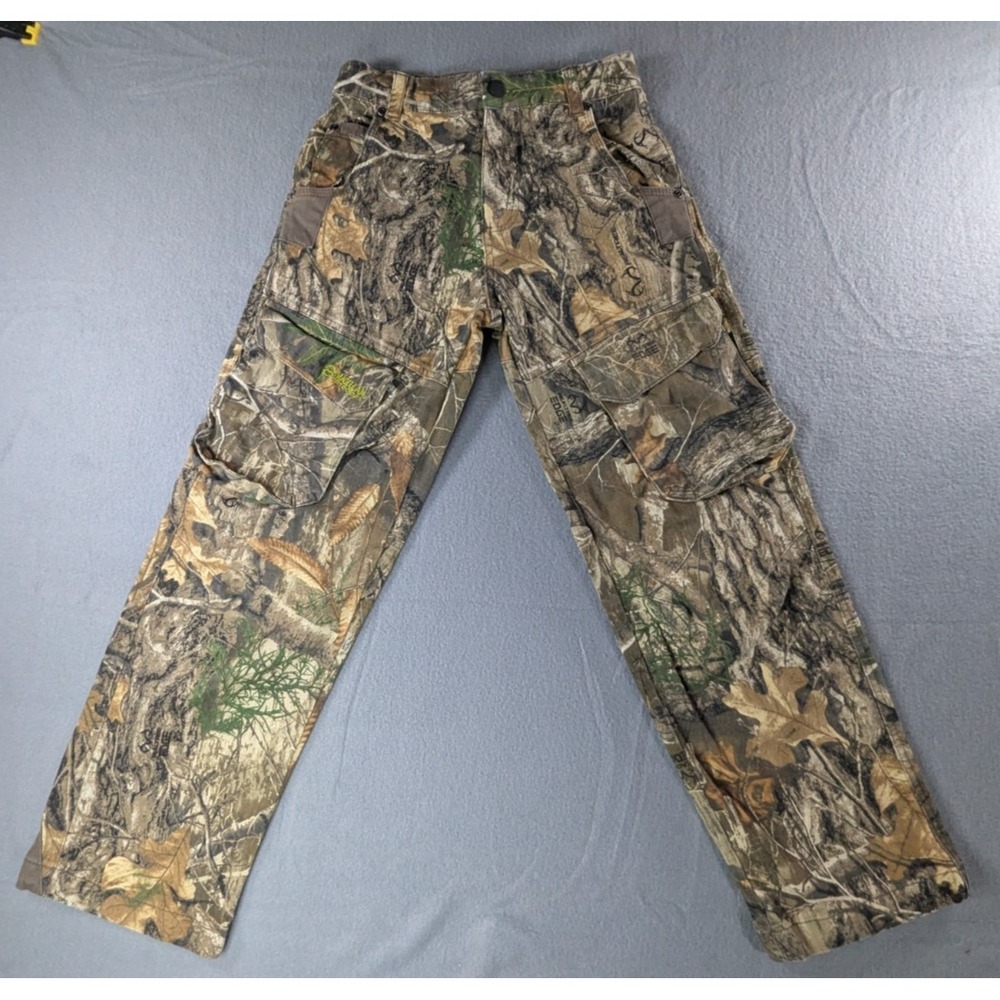 Magellan Boys Medium Realtree EDGE Camo Cargo Hunting Pants Youth 25x24